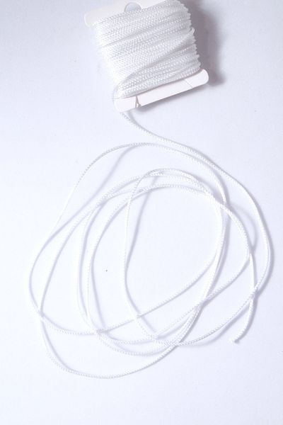 Eskişehir hobi sanat 10 Meters 1 Mm White Pearl Parachute - Bracelet and Necklace Beaded Hair Braid Design