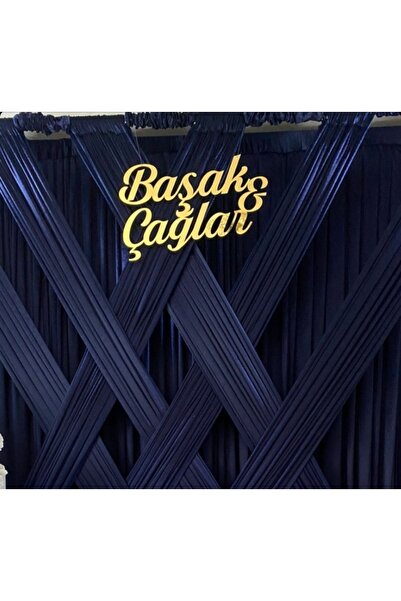 Seyyar Atölye Kişiye Özel Nişan İçin Gold Pleksi İsimlik