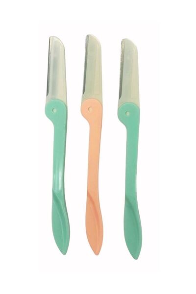 SETBEAUTY Kaş Usturası 3’lü Yüz Jileti Bıyık Alma Epilasyon Kaş Ustura Kaş Ji...