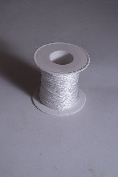 Eskişehir hobi sanat 50 μέτρα 1 mm Λευκό μαργαριτάρι αλεξίπτωτο μακραμέ βραχιόλι κολιέ χάντρες πλέξιμο μαλλιών κορδόνι