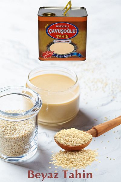 Bozkırlı Çavuşoğlu Small Roasted White Tahini Tin 1750g