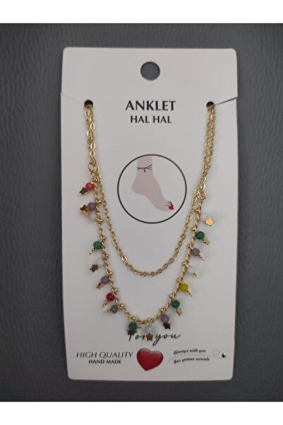 MutluBiDünya Vintage Boncuklu Halhal