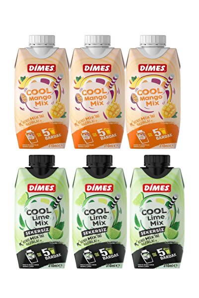 Dimes Cool Mix Mango 310 ml 3Adet , Şekersiz Mix 3 Adet