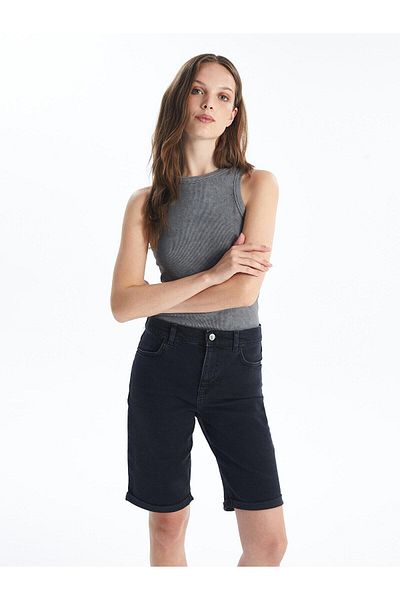 LC Waikiki LCW Bermuda Fit Damen Jeansshorts