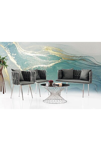 MUTLU ALIŞVERİŞ MERKEZİ Sarmaşık Çay Seti ,modern Bekleme Odası, Ofis Oturma ...