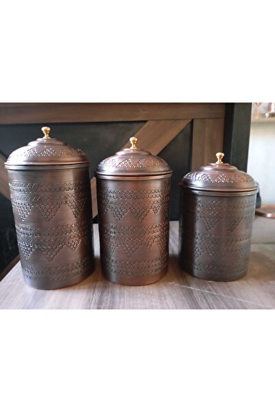 ester Homedecor 3-Piece Copper Spice Rack - Bitter Coffee Machine Proof Set