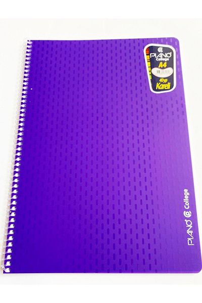 Modellino Spiral PP Cover Piano College 40 Sheets A4 Notebook - Checkered