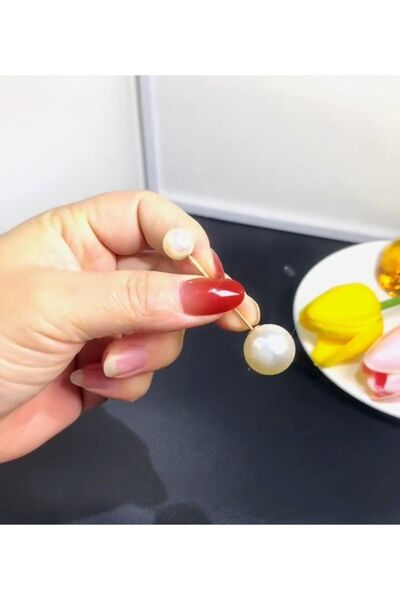 Genel Markalar inci gömlek yaka iğnesi 6 Cm