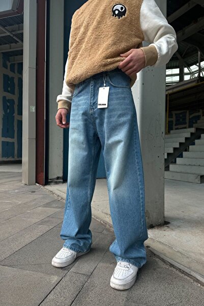 1blood Blue Baggy Jeans
