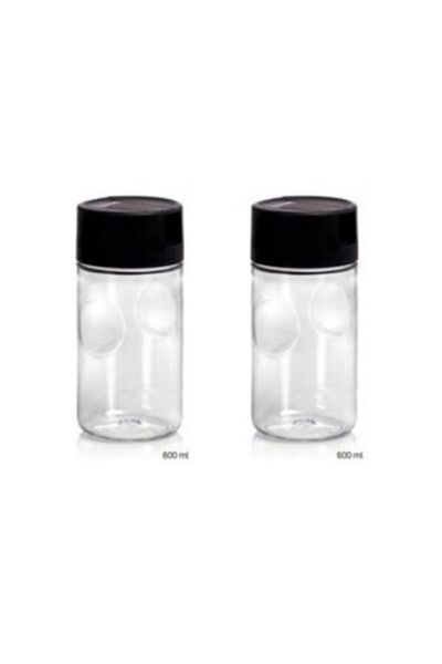Tupperware Duru Oil Pot Vinegar 600ml (2 PCS) Black Lid