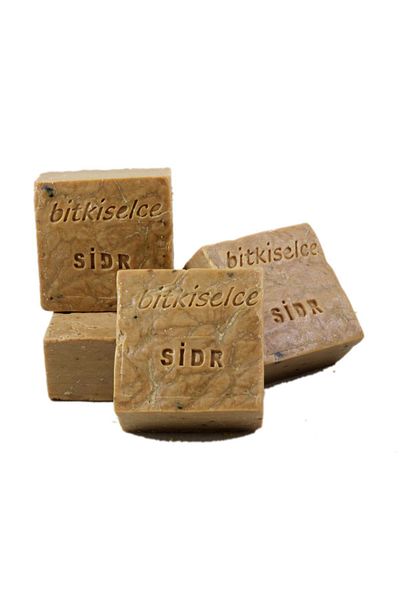 bitkiselce Natural Sidr Soap - 450 Gr. Skin and Hair Care Produced with Traditional Methods (4 PIECES SOAP)