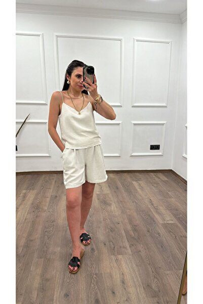 GONCA Arka Beli Lastikli Cepli Şort