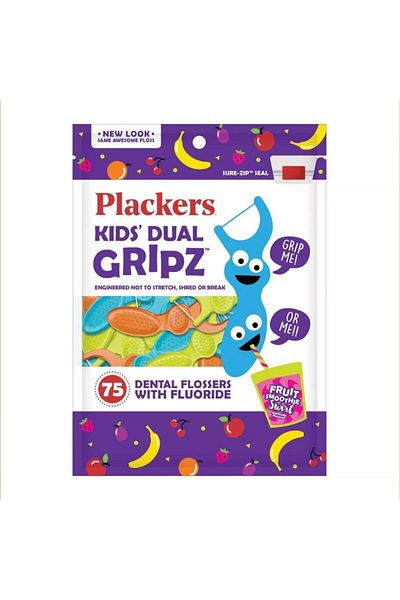 Plackers Fruit Flavored Children's Dental Floss 75 Pieces