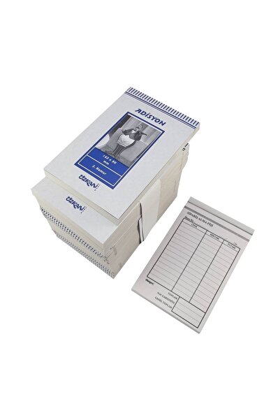 ÖZKAN Numaralı Adisyon Fişi 3. Hamur 142x90mm 80 Adet