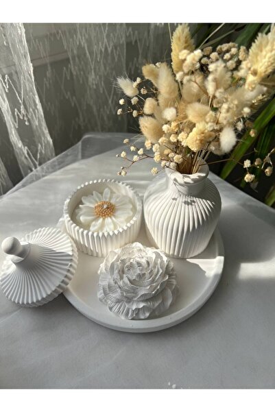 Love Candle Dekor Набір білих ваз, набір ваз з свічками