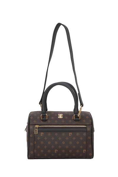 Pierre Cardin Braune Damen-Umhängetasche mit Monogramm 05PO22K1591