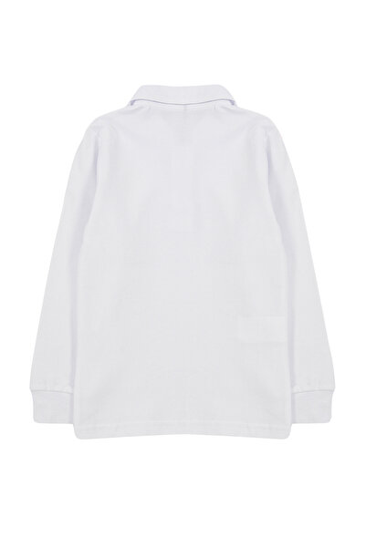 TRENDYOLKIDS Bílé obyčejné pletené tričko TKDAW25TS00004