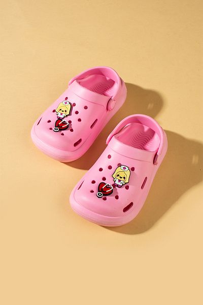 Ege's Shoes Powder Pink Unisex Children's Sandals - Sea, Beach, Daily Slippers