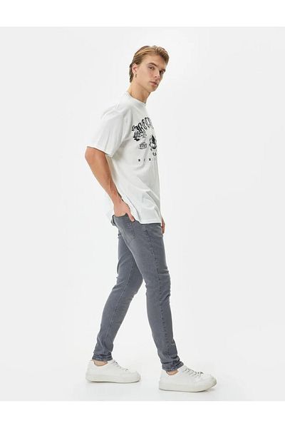 Koton Ανδρικό τζιν παντελόνι Justin - Light Indigo 4sam40229nd