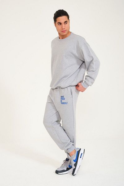 FEEL STYLE YOUR ANXIETY LYING TO YOU - Σετ φόρμας Crew Neck Premium