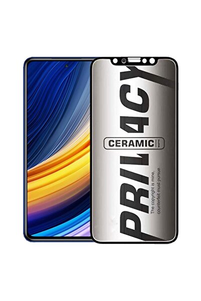 bzontech Poco X3 Pro Hayalet Ekran Koruyucu Mat Seramik Gizli Privacy