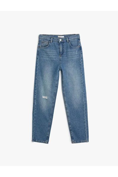 Koton Boy's Medium Indigo Jean Trousers - 4skb40018td