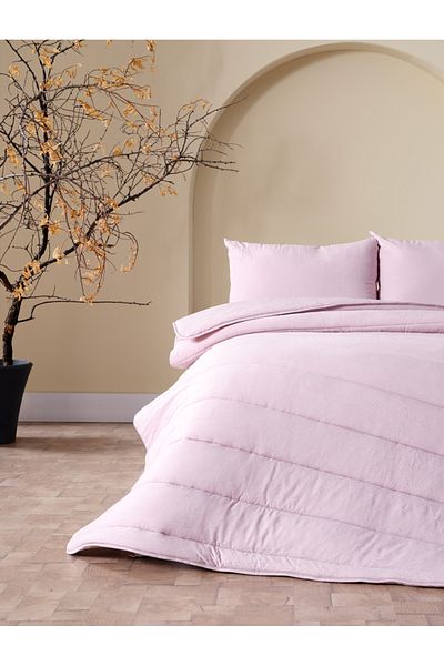 Doqu Home Cloudy Double Duvet Set - Powder Color
