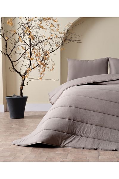 Doqu Home Cloudy Dark Gray Double Duvet Set