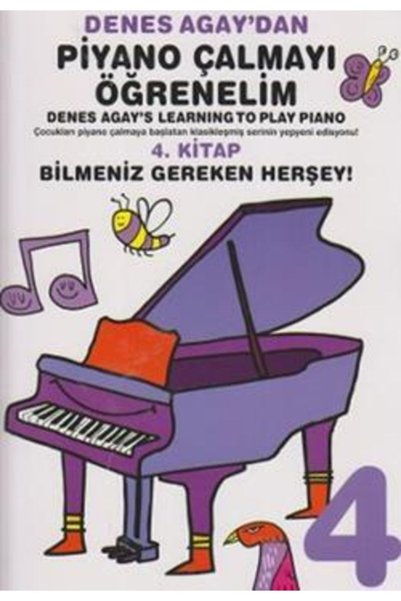 Denes Agaydan Piyano Çalmayı Öğrenelim 4 Kitap Denes Agay