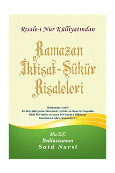 Ramazan-iktisat-şükür Risaleleri-büyük Ebat(16x24)karton Kapak