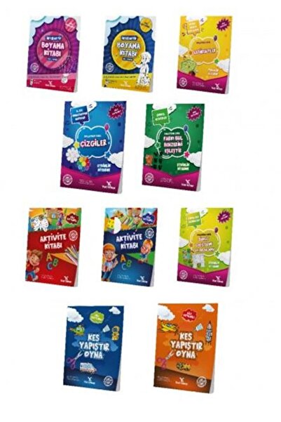 yeti kitap Okul Öncesi Evde Etkinlik Seti 10 Kitap