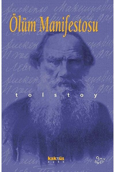 Kaknüs Yayınları Ölüm Manifestosu / Lev Nikolayeviç Tolstoy / / 9789759483265