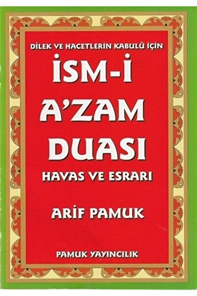 Pamuk Yayıncılık Ism I A'zam Duası Havas Ve Esrarı Dua 029