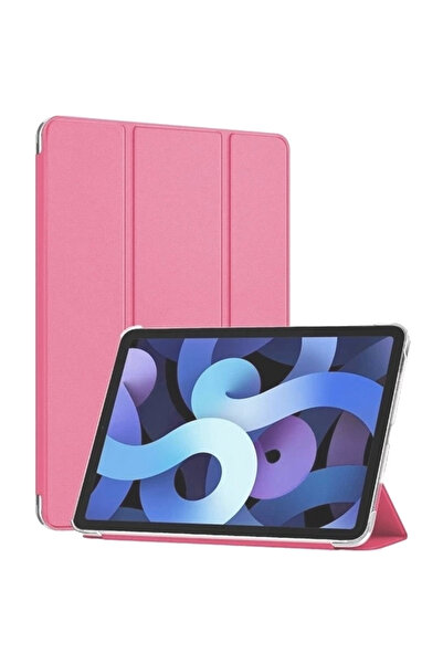Smart Tech Ipad 2 / 3 / 4 Uyumlu Smart Cover Arkası Şeffaf Tablet Kılıfı Pembe