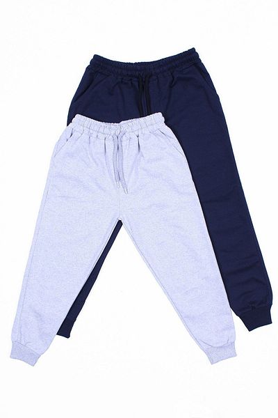 FYK COLLECTİON Pachet de 2 pantaloni de trening pentru băiat model simplu
