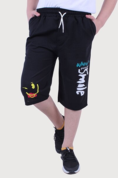 FYK COLLECTİON Капри-къси панталони за момче - с щампа, еластична талия