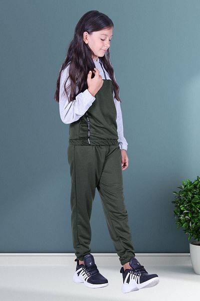 FYK COLLECTİON Snow Fashion Σετ αθλητικής φόρμας με στάμπα με κουκούλα για κορίτσια
