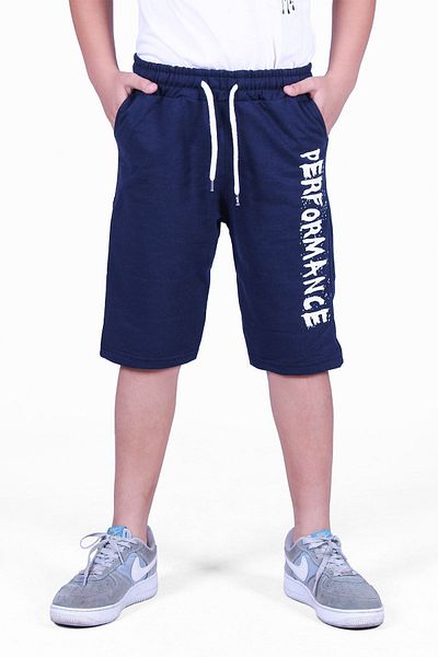 FYK COLLECTİON Capri pentru băiat - Text de performanță imprimat, o singură culoare