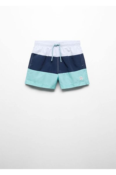 MANGO Kids Dreifarbiger Badeanzug
