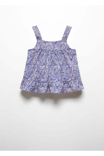 MANGO Kids Tricou Albastru Pentru Copii