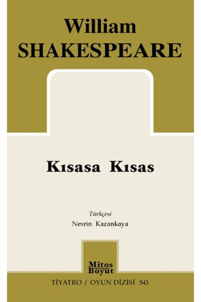 Mitos Boyut Yayınları Kısasa Kısas, William Shakespeare, , Kısasa Kısas Kitab...