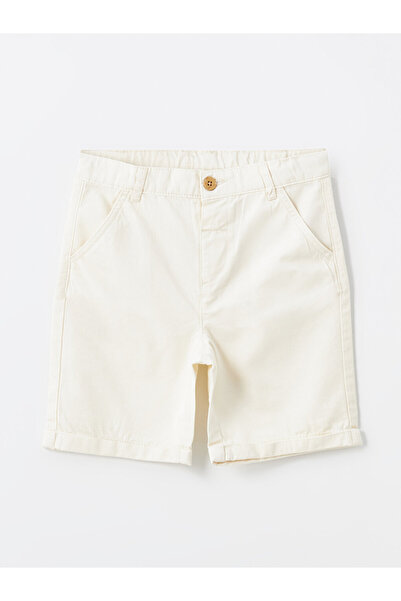 LC Waikiki Lcw Collar Short Sleeve Printed Baby Boy Shirt and Shorts Set of 2