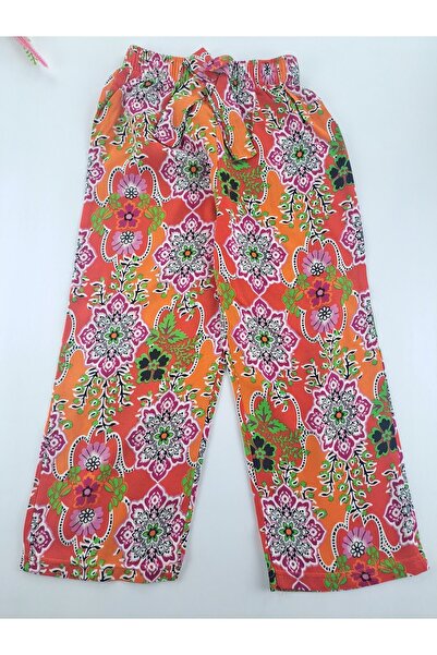 Cmk Kids club Girls' Double Suit - Green, Orange, Pink Color Options, Summer Pants and T-shirt