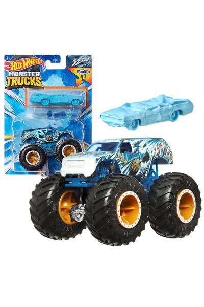 HOT WHEELS Monstr Trucks ve Araba Seti 1:64 Arabalar 32 Degrees GRH81-HWN35