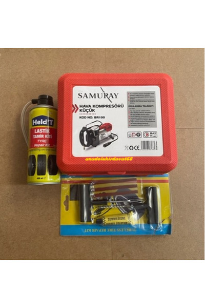 SMR SMRY 12VOLT MİNİ KOMPRESÖR GÜÇLÜ ARAÇ KOMPRESÖRÜ LASTİK TAMİR SETİ