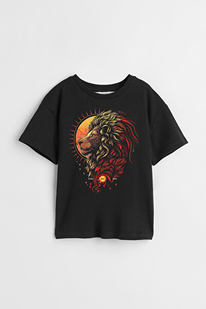 Darkia Παιδικό μπλουζάκι Unisex Lion με τύπωμα Haddini Bil - Ειδικό Σχέδιο