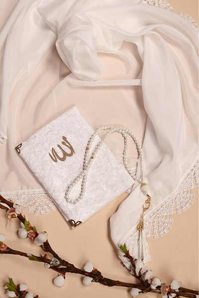 CENTER AVM - Σετ χαλιών νυμφίου Βιβλίο προσευχής Tasbih Κάλυμμα κεφαλιού Χαλί προσευχής