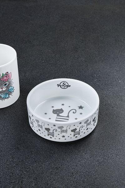 Petchef Porcelain Cat Food Container 12 cm Leo