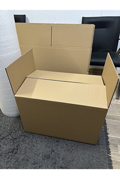 Genel Markalar Kutu Boş Karton Koli 60x40x40 Büyük Boy 10 lu Adet, Çift Oluklu Koli