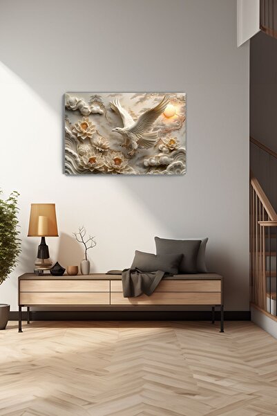 Arkeot Göksel Yükseliş Kanvas Duvar Tablosu - Ev Salon Oturma - Yatak odası Ofis Dekorasyonu - 3d Görünüm